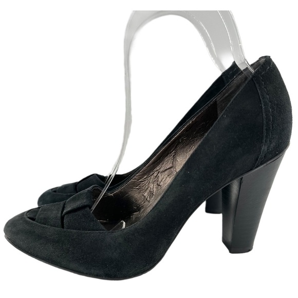 Circa Joan & David Duseascape heels size 6.5 black suede pumps 90s y2k pinup - Picture 3 of 14